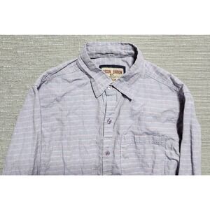 Hudson Barrow NYC Striped Button Down Shirt Long Sleeve Small